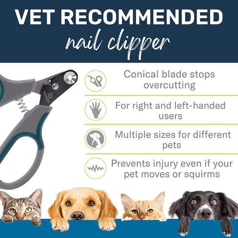 Zen Clipper Pet Nail Clipper for Cats – Cat Nail Trimmer for Safer Pet Grooming - Clean, Quiet, and Easy-to-Use Stainless Steel Claw Trimmer - (2mm Hole) in Saudi Arabia