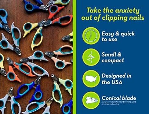 Zen Clipper Pet Nail Clipper for Cats – Cat Nail Trimmer for Safer Pet Grooming - Clean, Quiet, and Easy-to-Use Stainless Steel Claw Trimmer - (2mm Hole) in Saudi Arabia