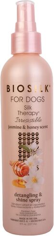 BioSilk for Dogs Therapy Silk Therapy لا يقاوم الرش والاسطوع ، رائحة المعطر ، الرائحة الياسمين والعسل ، خالية من البارابين ، مصنوعة في الولايات المتحدة ، 8 أوقية in Kuwait