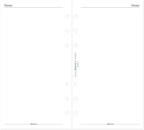 Filofax Calendar Diary Refill, Personal/Compact Size, Week-to-View, White Paper, Ruled, English, 2025 (C68418-25) in Kuwait