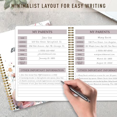End of Life Planner – When I'm Gone Organizer Notebook, If I Die Planner, Final Arrangements Organizer for Beneficiary, Will Preparation, Last Wishes & Funeral Planning, B5 - White in Saudi Arabia