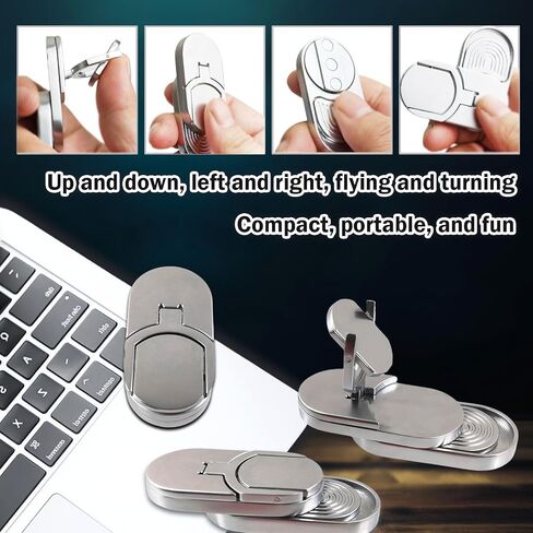 Fidget Adults Toy for ADHD，Magnetic Metal Fidget Toy for Desk，Cool EDC Magnets Slider Stress Relief Toy for Office，Anxiety Relief Haptic Multiple Ways Play Finger Push Spin Coins Decompression Toys in Saudi Arabia