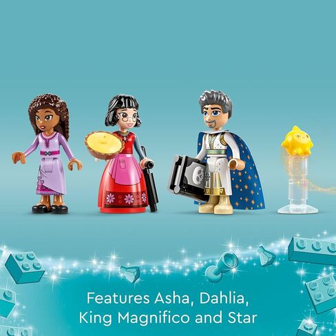 Lego Disney Wish: مجموعة ألعاب King Magnifico Castle 43224 ، وهي مجموعة قابلة للتحصيل للأطفال الذين تتراوح أعمارهم بين 7 سنوات وما فوق للعب المشاهد المفضلة من فيلم ديزني ، يلعب Inspire Play داخل القصر in Saudi Arabia