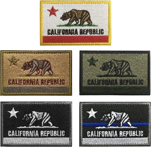 WZT 5 pcs California Tactical Patch - Morale Military Patches in Kuwait