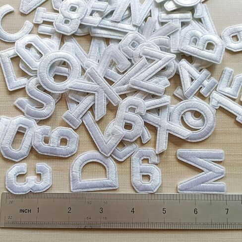 104pcs Iron on Letter Patches 1.5 inch, 4 Sets of 26 Embroidered Alphabet A-Z Patches for Clothing Jackets Hats Backpacks Jeans Blue in Kuwait