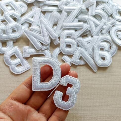 104pcs Iron on Letter Patches 1.5 inch, 4 Sets of 26 Embroidered Alphabet A-Z Patches for Clothing Jackets Hats Backpacks Jeans Blue in Kuwait
