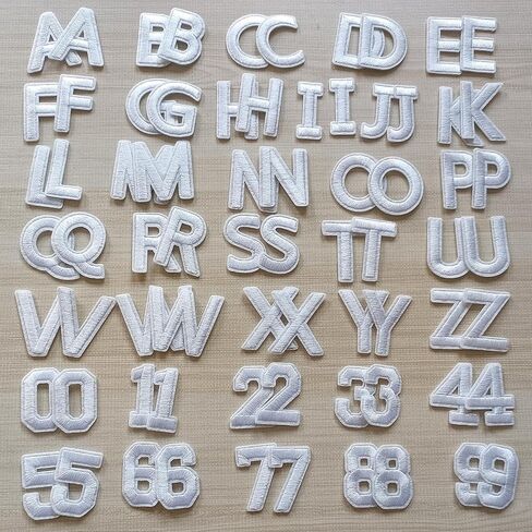 104pcs Iron on Letter Patches 1.5 inch, 4 Sets of 26 Embroidered Alphabet A-Z Patches for Clothing Jackets Hats Backpacks Jeans Blue in Kuwait