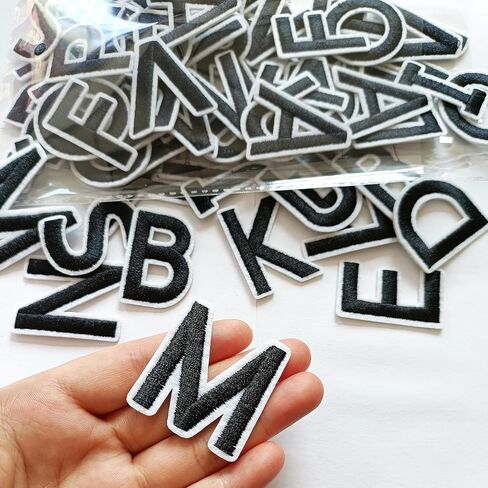 104pcs Iron on Letter Patches 1.5 inch, 4 Sets of 26 Embroidered Alphabet A-Z Patches for Clothing Jackets Hats Backpacks Jeans Blue in Kuwait