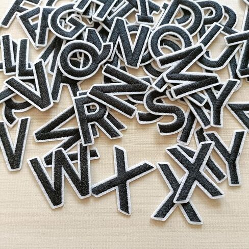 104pcs Iron on Letter Patches 1.5 inch, 4 Sets of 26 Embroidered Alphabet A-Z Patches for Clothing Jackets Hats Backpacks Jeans Blue in Kuwait