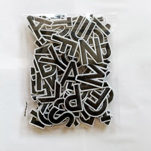 104pcs Iron on Letter Patches 1.5 inch, 4 Sets of 26 Embroidered Alphabet A-Z Patches for Clothing Jackets Hats Backpacks Jeans Blue in Kuwait