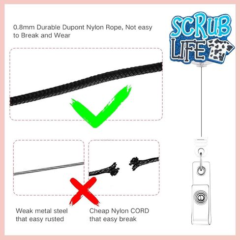 6pcs CNA Life Badge Reel Holder Retractable for Certified Nurse Assistant,Cute Medical Assistant Bling Glitter CNA Life Accessories Essentials Supplies for Office Hospital Work Nurses Gifts. in Saudi Arabia