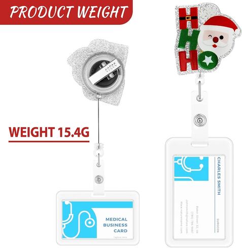 Nurse Badge Reel Holder Retractable ID Card Clip Pharmacy Funny Name Tag Holder Pharmacist Badge Brooch for Nursing Medical Assistant Student Clinic Office in Saudi Arabia