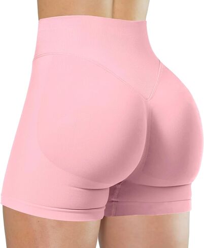 Unthewe Womens Workout Seamless Scrunch Butt Lifting Shorts High Waisted Tummy Control Gym Yoga Shorts in Saudi Arabia