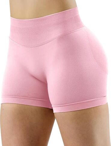 Unthewe Womens Workout Seamless Scrunch Butt Lifting Shorts High Waisted Tummy Control Gym Yoga Shorts in Saudi Arabia