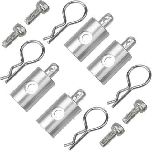 CW01 Aluminum Body Mounts Car Shell Fixing for Tamiya RC 1/12 CW01 Lunch Box Chassis Upgrades Parts（Silvery） in Kuwait