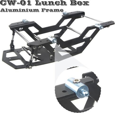 CW01 Aluminum Body Mounts Car Shell Fixing for Tamiya RC 1/12 CW01 Lunch Box Chassis Upgrades Parts（Silvery） in Kuwait