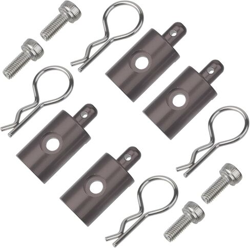 CW01 Aluminum Body Mounts Car Shell Fixing for Tamiya RC 1/12 CW01 Lunch Box Chassis Upgrades Parts（Silvery） in Kuwait