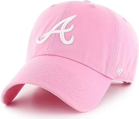 '47 MLB Rose Pink Primary Logo Clean Up Adjustable Strap Hat Cap, Adult One Size Fits All (San Francisco Giants) in Saudi Arabia