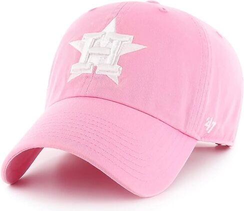 '47 MLB Rose Pink Primary Logo Clean Up Adjustable Strap Hat Cap, Adult One Size Fits All (San Francisco Giants) in Saudi Arabia