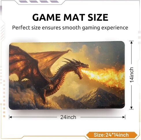MTG DND Play Mat Game Mat - 3MM Thick High-Density Non-Slip Surface, Stitched Reinforced Edges for Magic playmats, DND Tabletop RPG, TCG Card Games (Stellar Ridge Mirage) in Saudi Arabia
