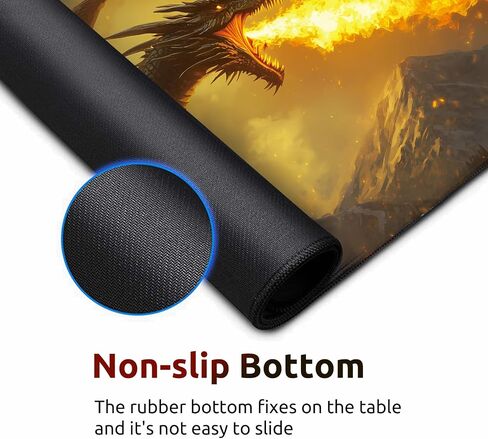 MTG DND Play Mat Game Mat - 3MM Thick High-Density Non-Slip Surface, Stitched Reinforced Edges for Magic playmats, DND Tabletop RPG, TCG Card Games (Stellar Ridge Mirage) in Saudi Arabia