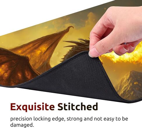 MTG DND Play Mat Game Mat - 3MM Thick High-Density Non-Slip Surface, Stitched Reinforced Edges for Magic playmats, DND Tabletop RPG, TCG Card Games (Stellar Ridge Mirage) in Saudi Arabia