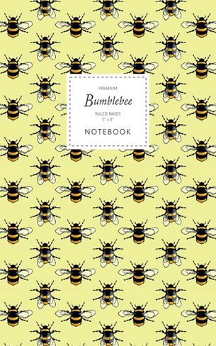 Bumblebee Notebook - الصفحات المحكم - 5x8 - Premium: (Sky Blue Edition) دفتر الملاحظات المرح 96 صفحات محكم / مبطن (5 × 8 بوصات / 12.7x20.3 سم / صغار اللوحة القانونية / ما يقرب من A5) in Kuwait