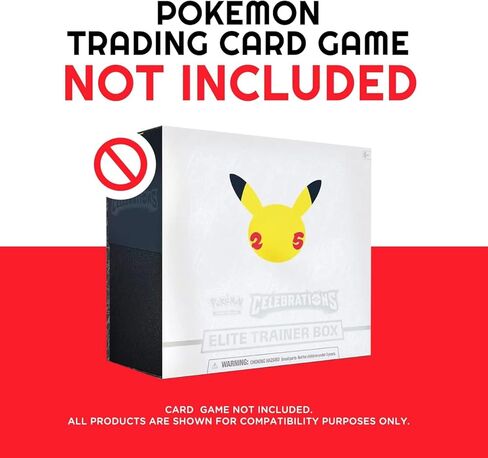 Evoretro Clear Acrylic Display Case for Pokemon Elite Trainer Box - 4 Pack - 4.0mm pokemon pokemon etb case with sliding lid in Kuwait