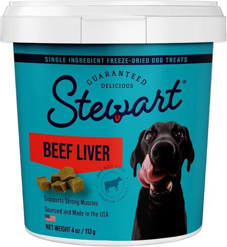 Stewart Freeze Dried Dog Treats, 100% Beef Liver, 21 oz Tub in Kuwait
