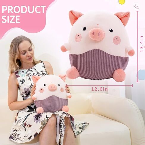 Cat Plush Pillow 13.3 Inch, Cute Cat Stuffed Animal, Cute Stuffed Cat Plushie,Soft Cat Plush Pillow for Room Decor, Gifts for Girls, Kids on Birthday, Christmas in Saudi Arabia