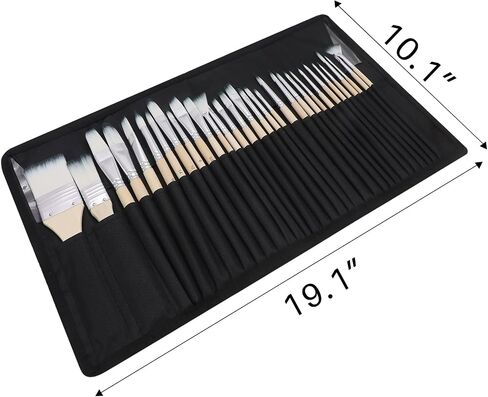 Artecho 32 PCS Paint Brushes for Acrylic Painting, Acrylic Paint Brushes for Oil, Watercolor, Acrylic, Gouache and Canvas Painting in Saudi Arabia