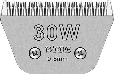 شفرات عريضة 5pcs لشفرات العناية بالكلاب المتوافقة مع Clippers الكلب ، الحجم #10W+30W+4FW+5FW+7FW شفرات Clipper Cliper متوافقة مع Oster A5 ، Wahl KM10 Clippers ، in Kuwait