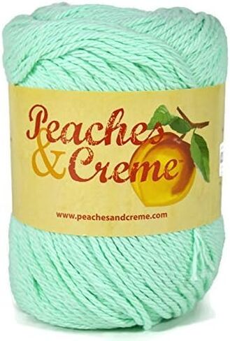 Peaches & Creme (Cream) Cotton Yarn Mint 2.5 oz. (Green) in Kuwait