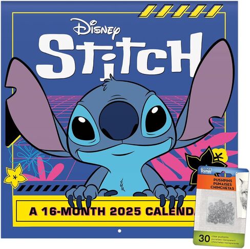 2025 Stitch Wall Calendar & Push Pins in Saudi Arabia