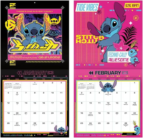 2025 Stitch Wall Calendar & Push Pins in Saudi Arabia