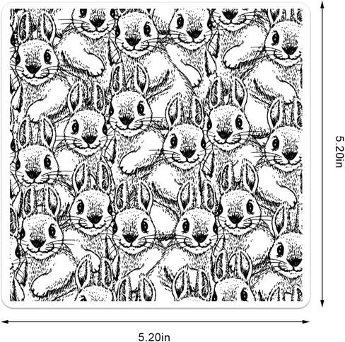 Easter Rabbits Background Clear Stamps for Card Making Decorative Easter Animals Background Transparent Silicone Stamps for DIY Scrapbooking Supplies Embossing Paper Card Album Decoration Craft in Saudi Arabia