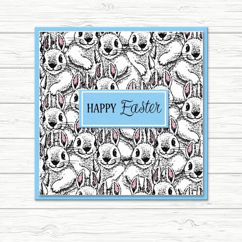 Easter Rabbits Background Clear Stamps for Card Making Decorative Easter Animals Background Transparent Silicone Stamps for DIY Scrapbooking Supplies Embossing Paper Card Album Decoration Craft in Saudi Arabia