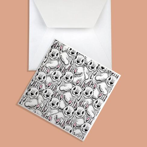 Easter Rabbits Background Clear Stamps for Card Making Decorative Easter Animals Background Transparent Silicone Stamps for DIY Scrapbooking Supplies Embossing Paper Card Album Decoration Craft in Saudi Arabia