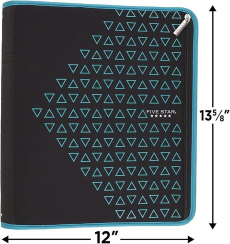 Five Star Zipper Binder, 2 Inch 3 Ring Binder, Xpanz, Gray Lines (29040Hx9) in Kuwait