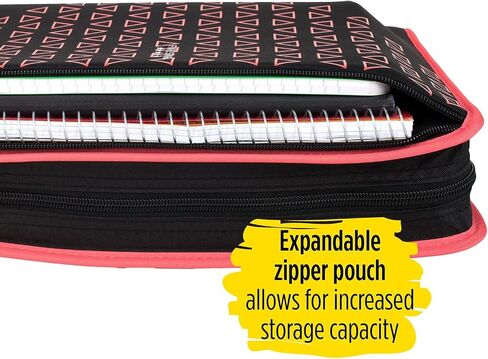 Five Star Zipper Binder, 2 Inch 3 Ring Binder, Xpanz, Gray Lines (29040Hx9) in Kuwait