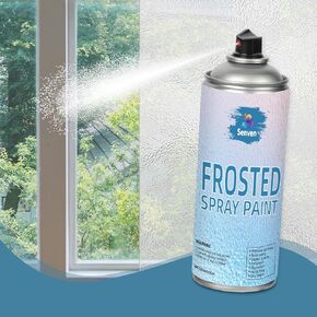 Glass Frosted Spray Paint Translucent 16oz, Frosted Paint for Windows Privacy Glass Frosting for Home Bathroom Door Kitchen and Office Window Frosting, Peep-Proof & UV Blocking Anti-Glare
