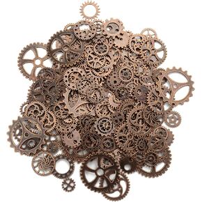 Aokbean 150 Gram متنوعين Steampunk التروس خمر ملون مختلط سحر المعادن المجوهر in Kuwait