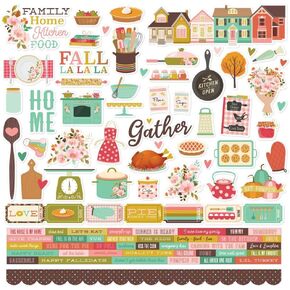 Simple Stories Cardstock Stickers 12"X12"-What's Cookin'? WC21101