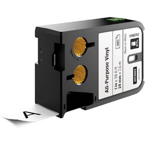 DYMO All-Purpose Labels for DYMO XTL Label Makers, Black on White, 1", 1 Roll (1868753)