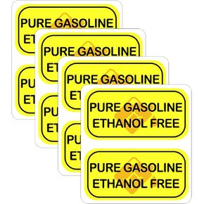 Contains UP to 10% Ethanol Stickers 4x4Inch-Gas Station Pump Decal Car Accessories Vinyl Sticker 8 Pcs (10%)
