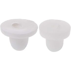 100Pcs Anti-Pain Earring Back Pads Silicone Cushion for Clip on Earrings White Jewelry Findings
