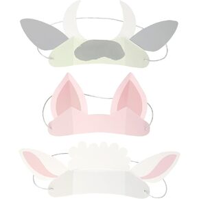 Meri Meri On The Farm Animal Ears (Pack of 8)
