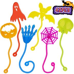 Valentines Sticky Hands Bulk 48PCS Valentines Day Gifts for Kids Classroom Prizes Valentines Party Favors for Kids Stretchy Heart Sticky Hand Toy Valentines Day Goodie Bag Stuffers Kids Party Supplies