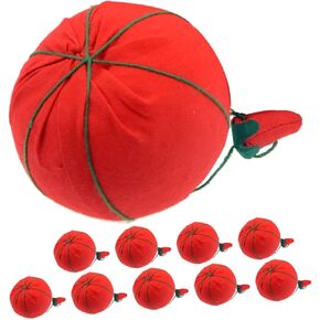 Iwowhero 12pcs الطماطم دبوس الطماطم الأداة وسادة الأسرة وسادة الخياطة وسادة التوسيع خياطة دبوس دبوس وسائد لخياطة دبوس لطيف الراحة طقم الخياطة مستديرة النسيج