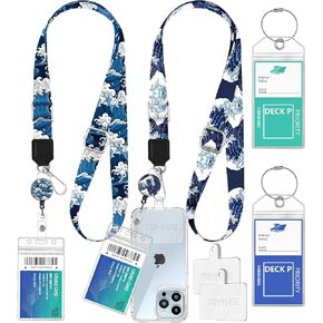 حامل هاتف 2-in-1 Cruise Lanyard ، Crossbody حول بطاقات السفينة للهواتف المحمولة مع براكين قابلة للسحب علامات الأمتعة الخاصة بالكرنال الكاريبي كاريبيان 2 ، سلحفاة البحر ، سلحفاة البحر ، سلحفاة البحر ، سلحفاة بحرية